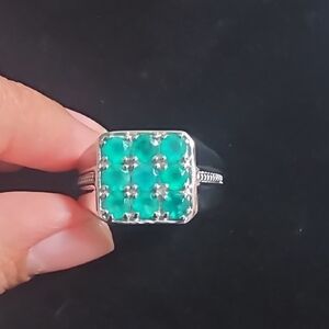 Green Onyx 2.65 ctw Men's Ring